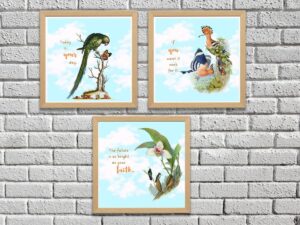 printable quote wall décor set of three
