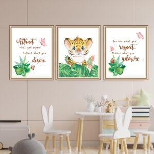 tiger cub wall art