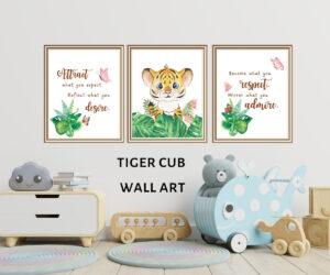 tiger cub prints set