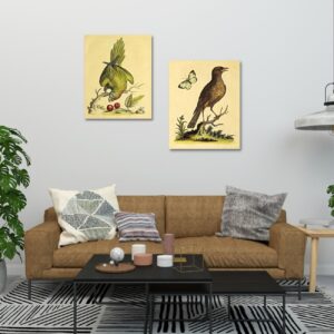 vintage canvas art set of 2