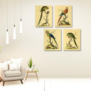 vintage wall art set of 4