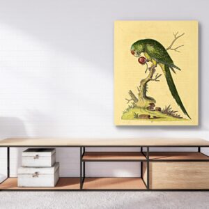 vintage wall art set; tress, bird