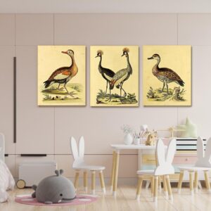 vintage wildlife wall art