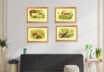 wild animals wall art set of four