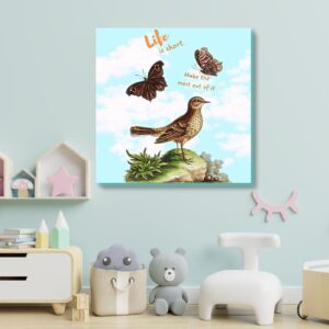 printable quote wall art with birds