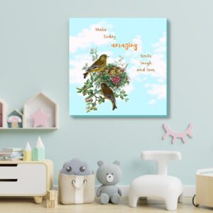 wild birds canvas art and inspirational quotes