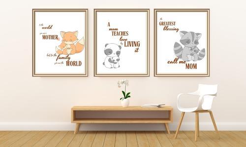 adorable animal art prints