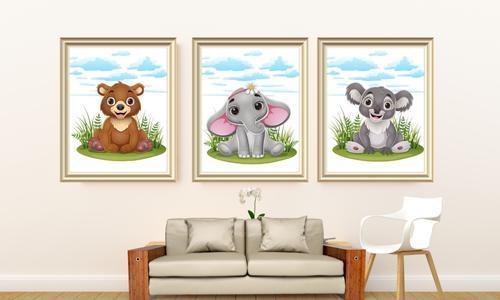 animal wall décor set