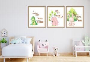 baby and mom prints