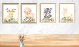 baby animal wall décor