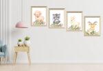 baby animal wall décor set