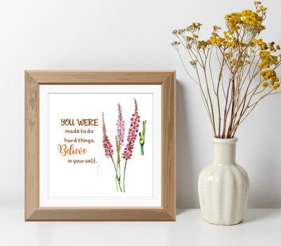 blissful flower wall art design for living room
