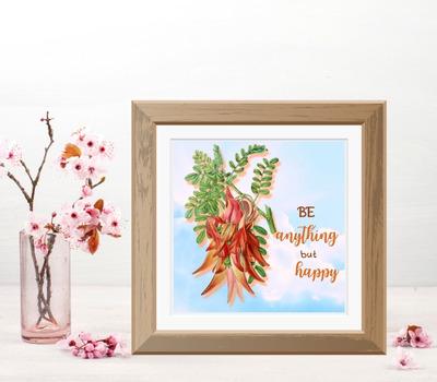 delicate floral wall décor