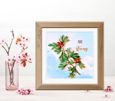 delicate flower art décor