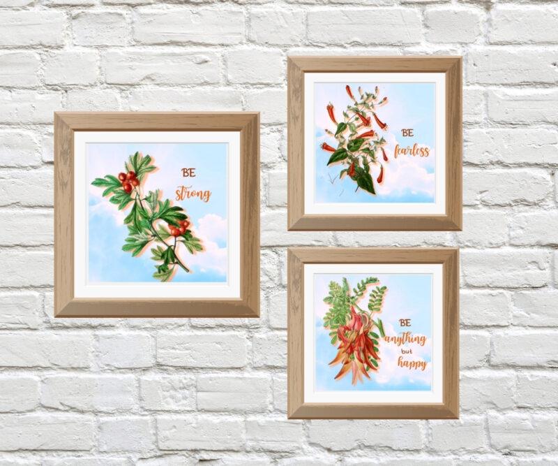 delicate flower wall decoration