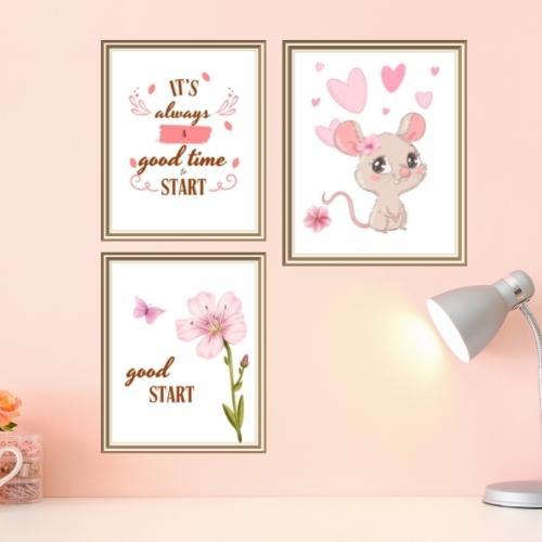 downloadable cute mouse wall art