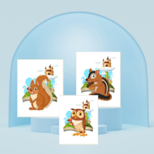 downloadable forest friends wall art