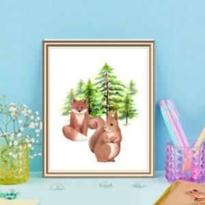 downloadable fox artwork prints