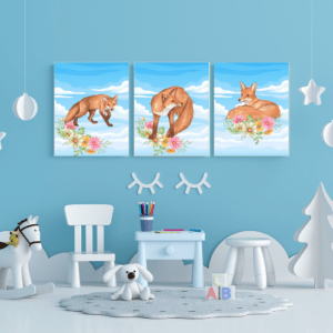 downloadable fox wall art prints