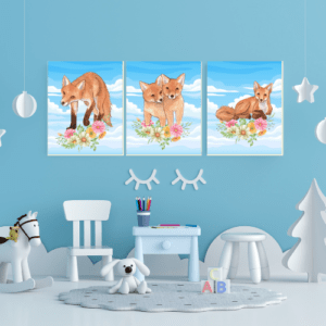 downloadable fox wall décor prints