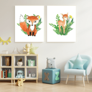 downloadable framed animal wall art