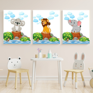 downloadable friendly animals wall art
