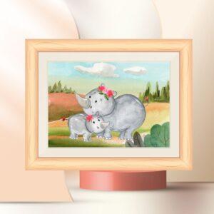 downloadable mom and baby animal