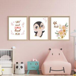 downloadable penguin wall art