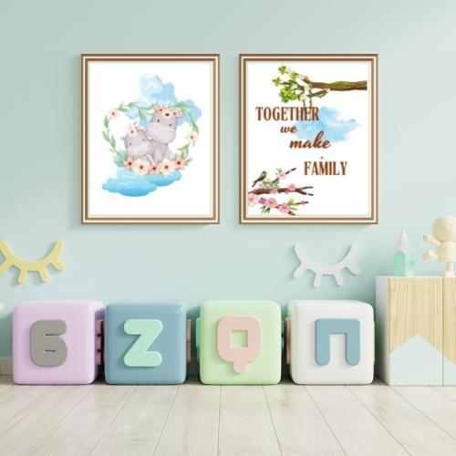 downloadable rhino and baby prints