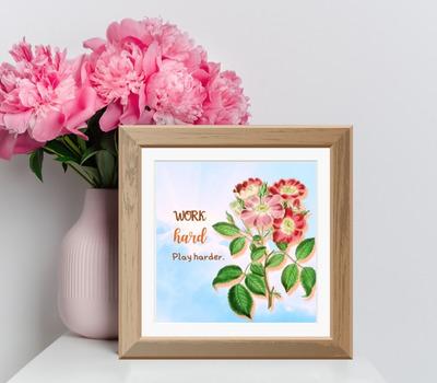 elegant floral wall art
