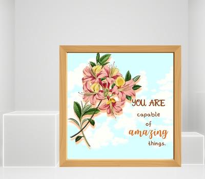 framed flower wall art for bedroom