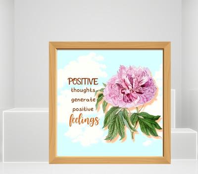 framed flower wall art for office