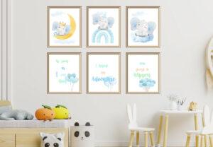 inspirational elephant wall art set