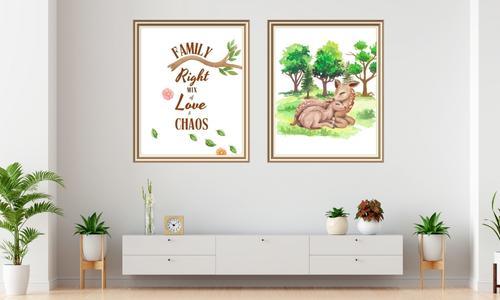 mommy deer and baby set of 2