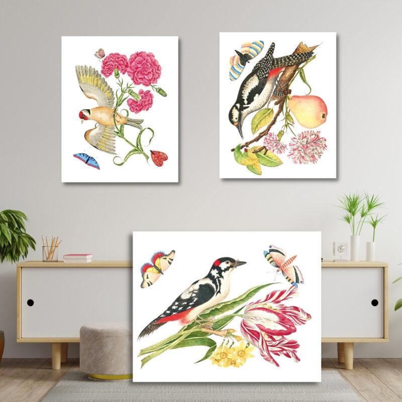 nature scene wall art set of 3