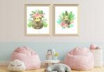nursery animal wall art set
