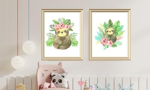 nursery animal wall art