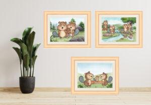 otter wall art