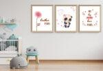 panda wall art set