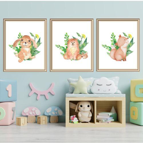 printable baby animal wall art