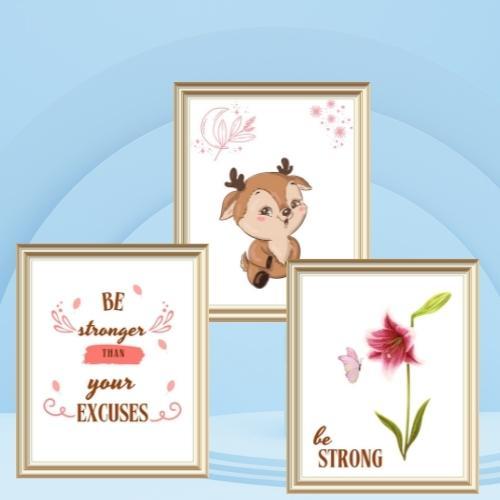 printable baby deer art prints