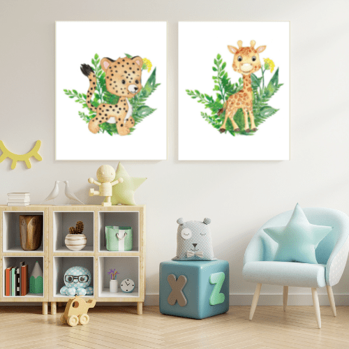 printable framed animal wall art