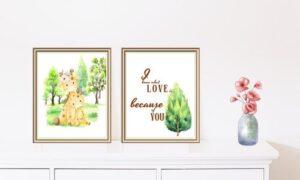 printable giraffe art prints