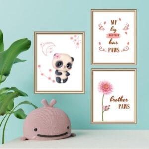 printable panda wall art