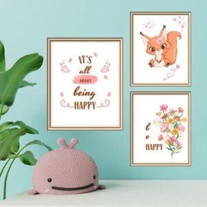 printable squirrel wall art