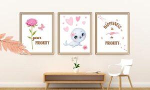 seal wall art set of 3