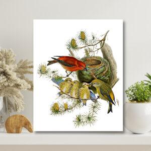 wildlife wall art featuring a bird