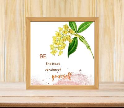 yellow botanical wall art
