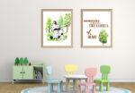 zebra wall art set