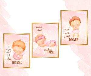 Bundle of joy art set of 3